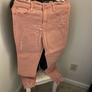 Revelry Peach Ankle Jeans